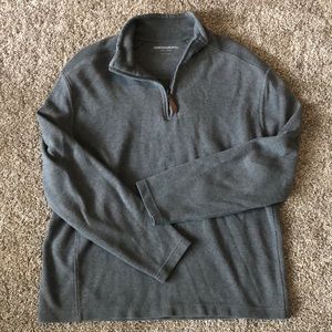 Johnston and Murphy quarter zip sweater - grey